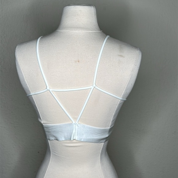 Free People Intimately Free Bralette White Size XS Boho Cottage Lace Enbroidered - Picture 6 of 7